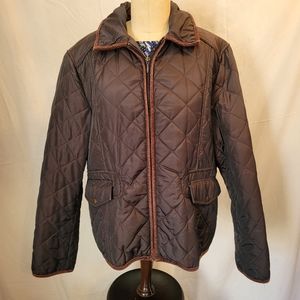 Platinum Brown Quilted Jacket XL